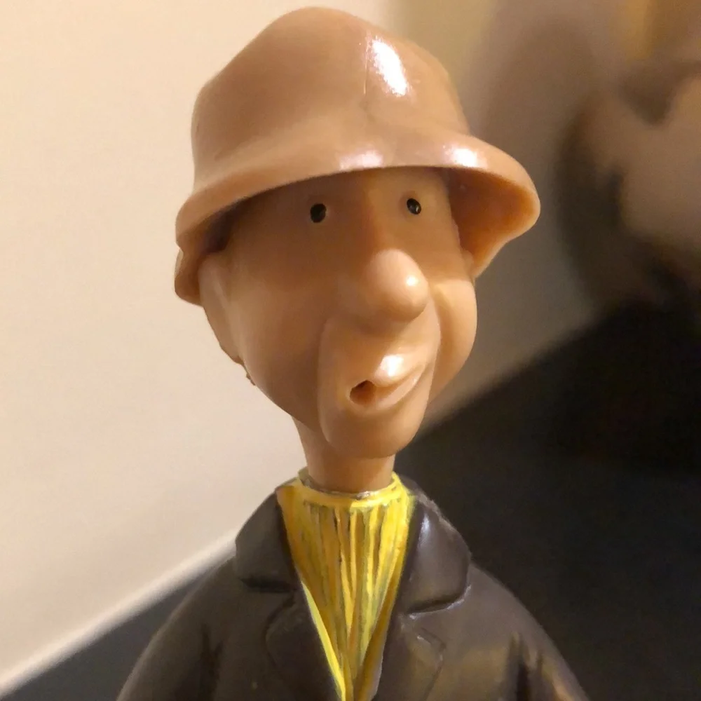 Wilton Cake Topper- Old Man w/ Pipe & Fishing Pole w/ Boot Vintage 1971